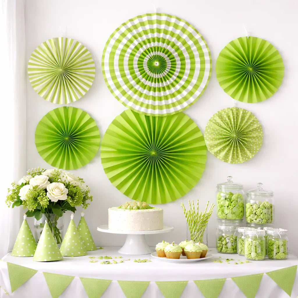 Déco Rosaces Vertes Motifs