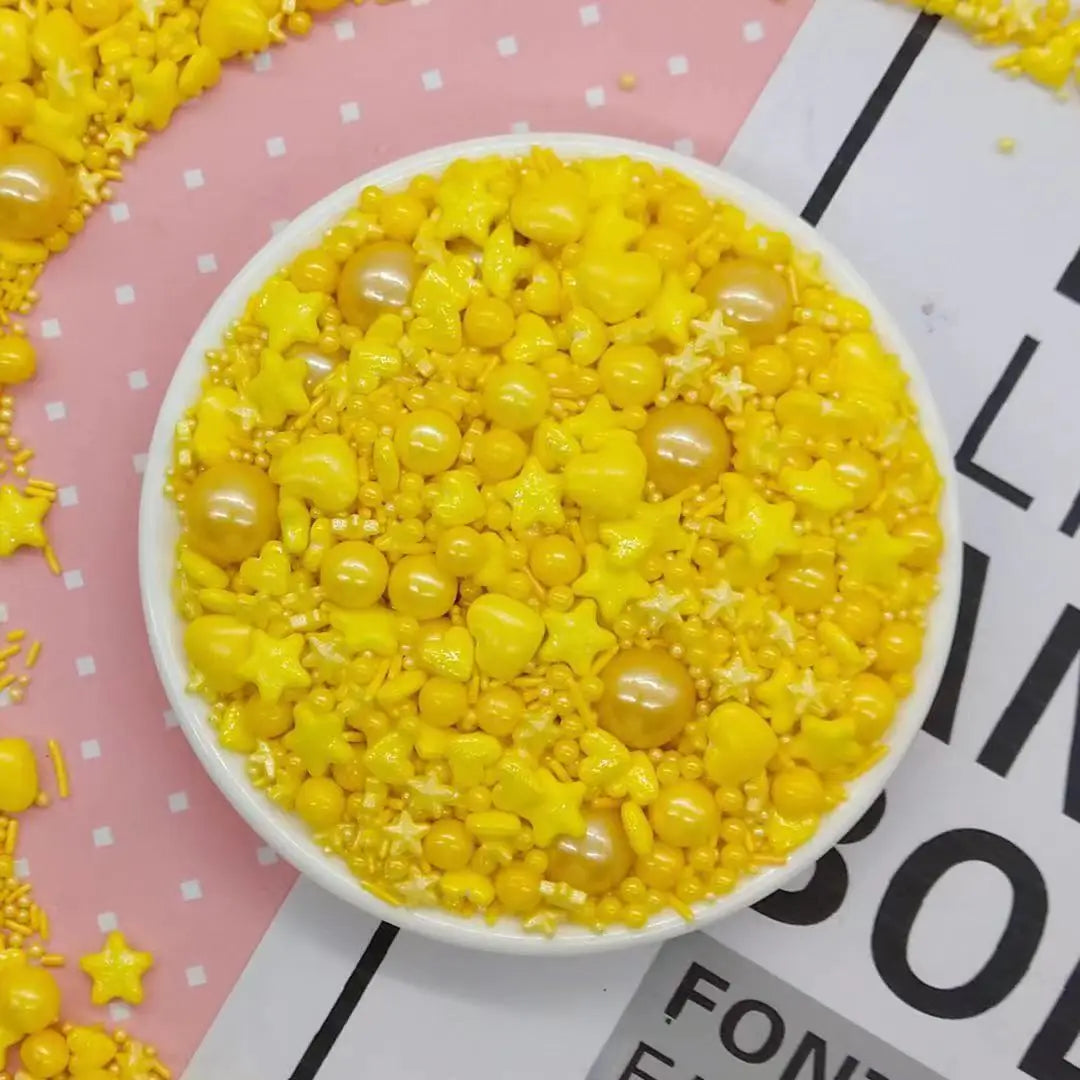 Déco Sucrée Gâteau Jaune éclatante