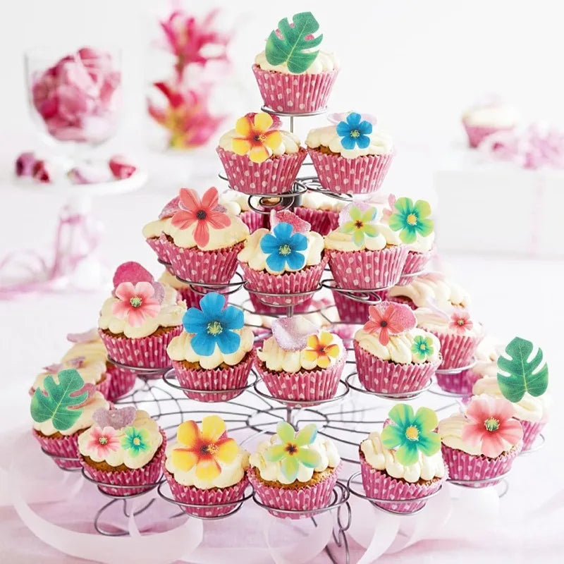 Déco Tropicales Comestibles pour Gâteau 