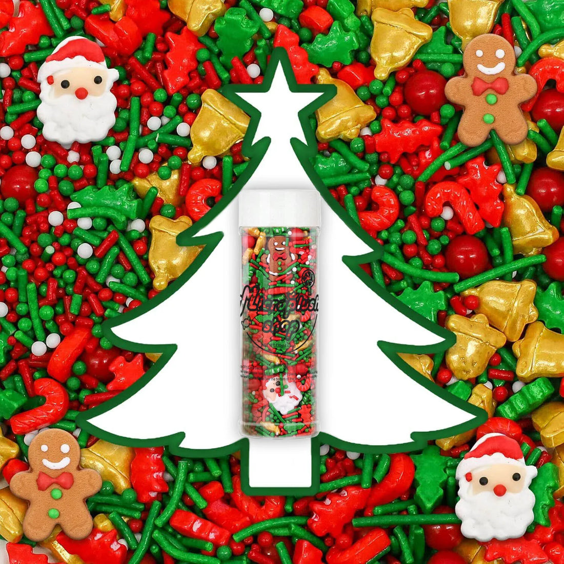 Décoration Gâteau Noël Colorées