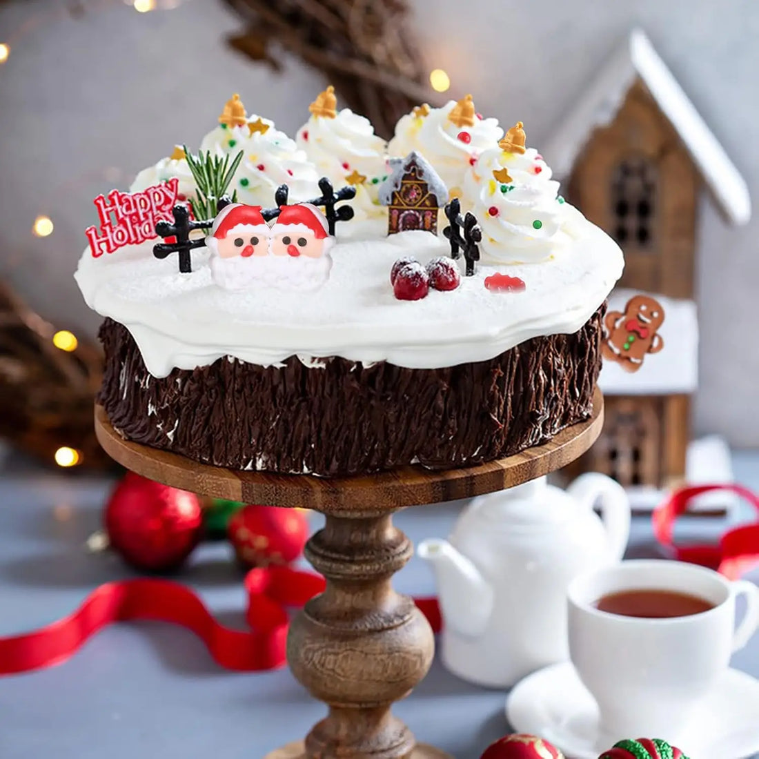 Décoration Gâteau Noël Sucré