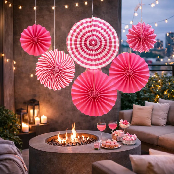Décoration Rosace Rose 