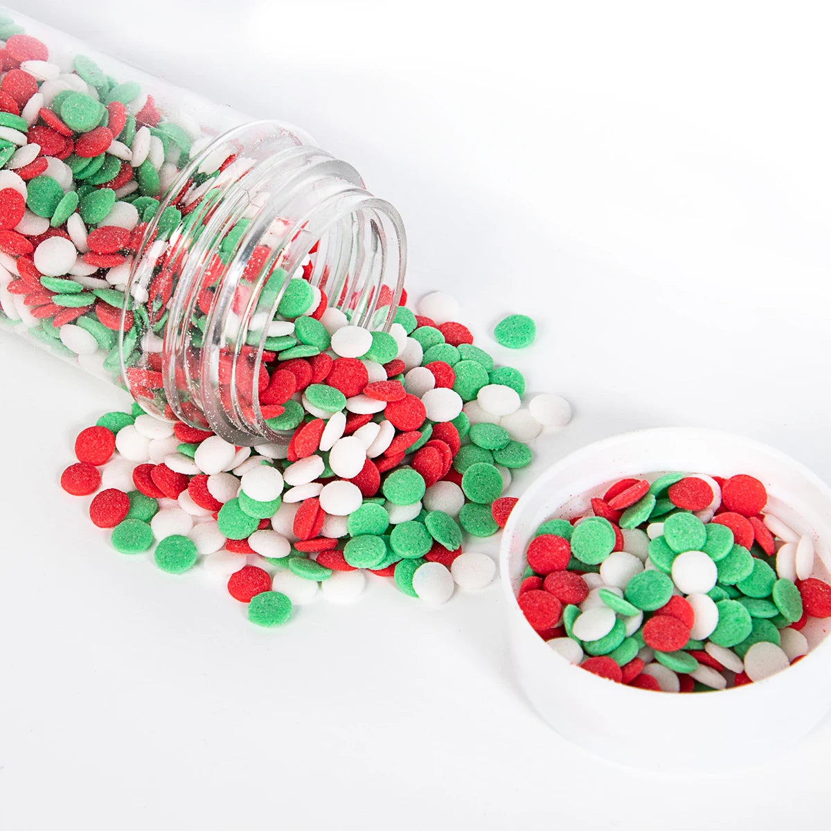 Décoration pour Gâteau Rouge et Vert Boîte