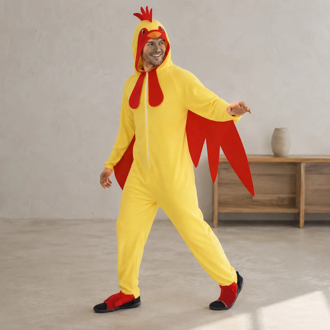 Déguisement Coq Jaune Drôle