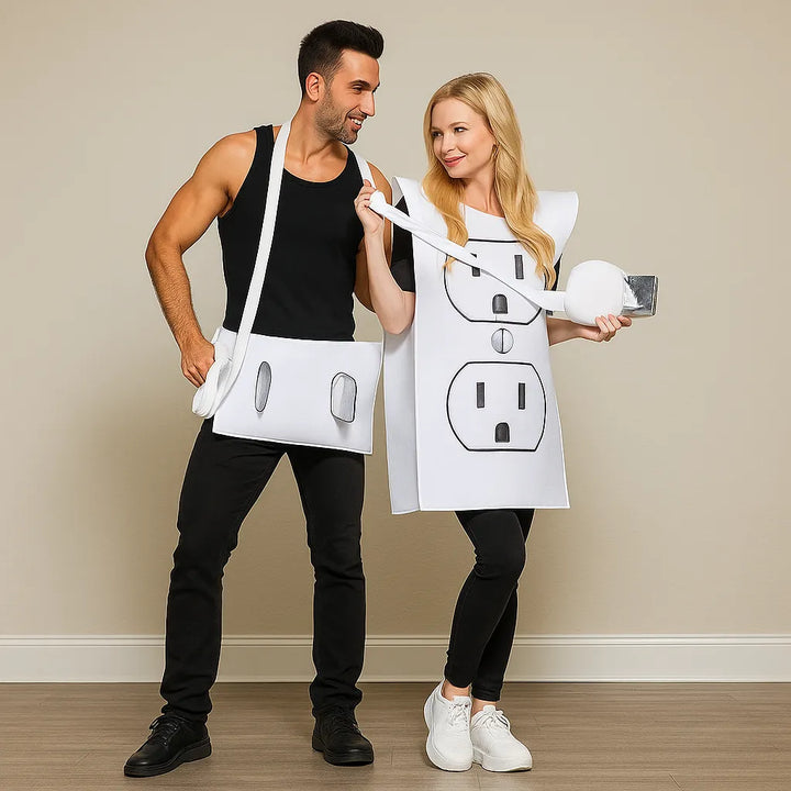 Déguisement Couple Prise Electrique