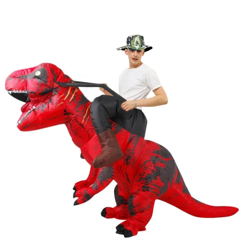 Déguisement Dinosaure Gonflable Rouge Original