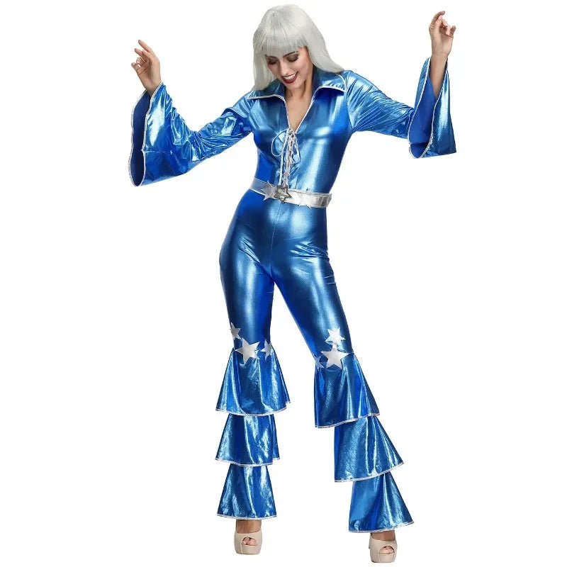 Déguisement Disco Bleu