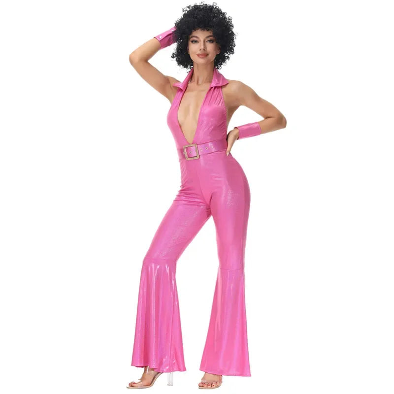 Déguisement Disco Rose Design