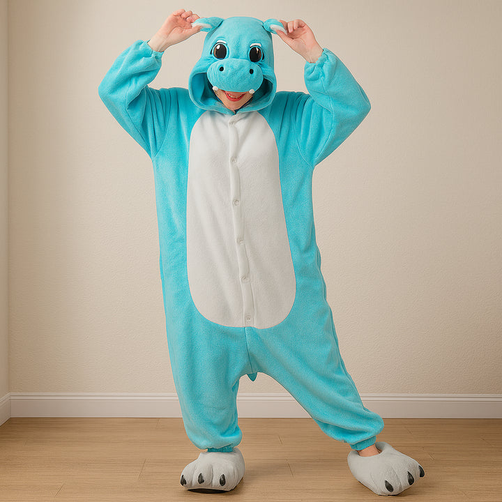 Déguisement Hippopotame Bleu Adulte