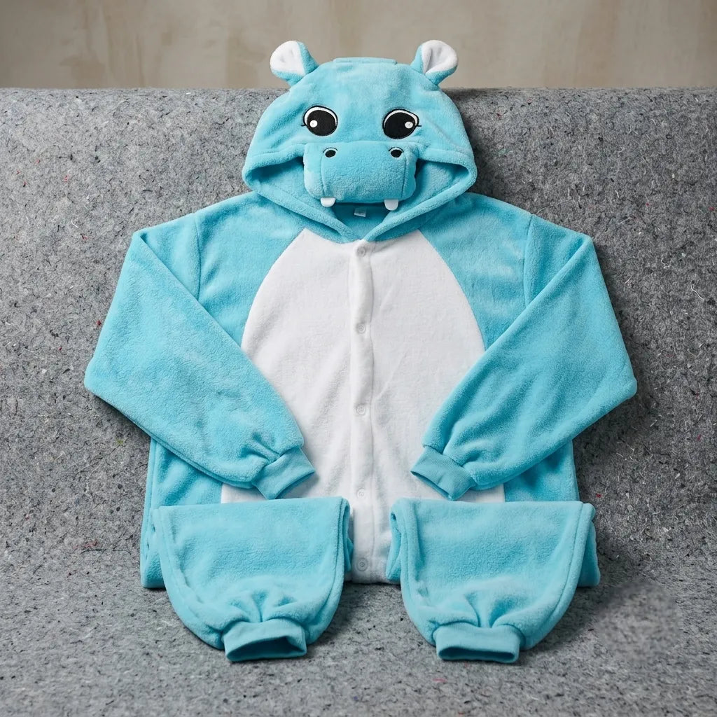 Déguisement Hippopotame Bleu Adulte Unique