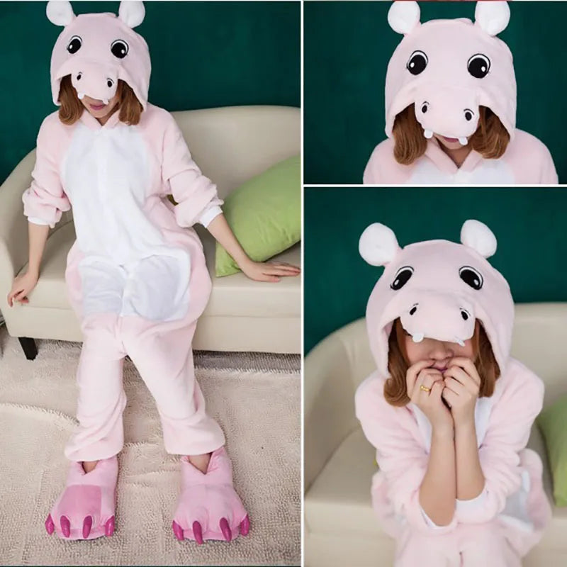Déguisement Hippopotame Rose Adulte