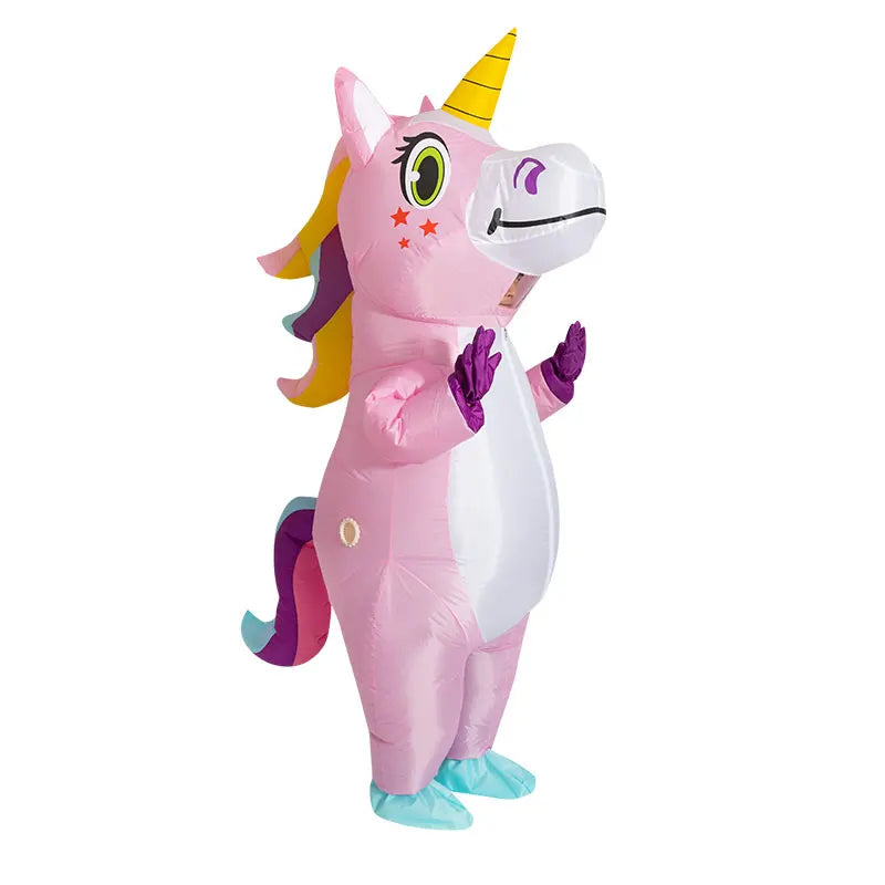Déguisement Licorne Gonflable Rose Design