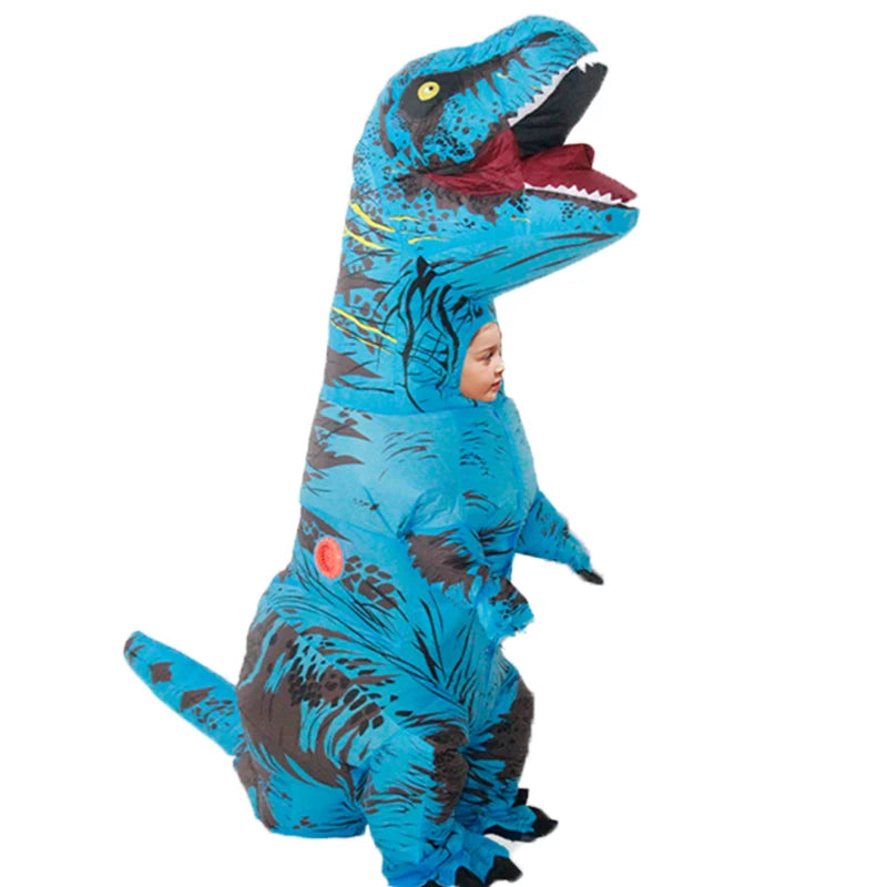 Déguisement Mascotte T-Rex Bleu Original