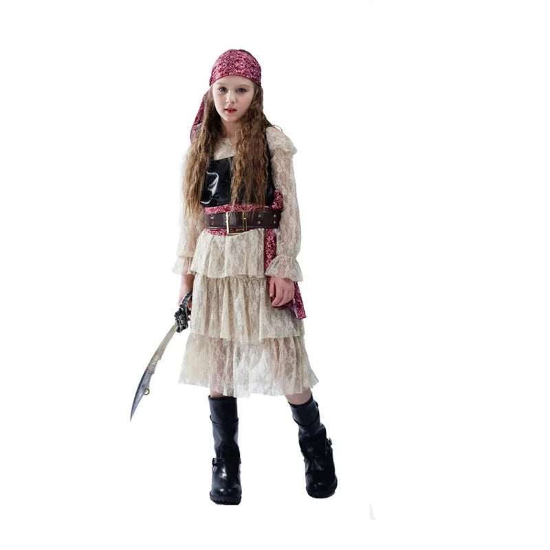 Déguisement Pirate en Dentelles Fille
