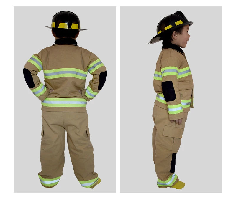 Déguisement Pompier Beige Enfant Léger