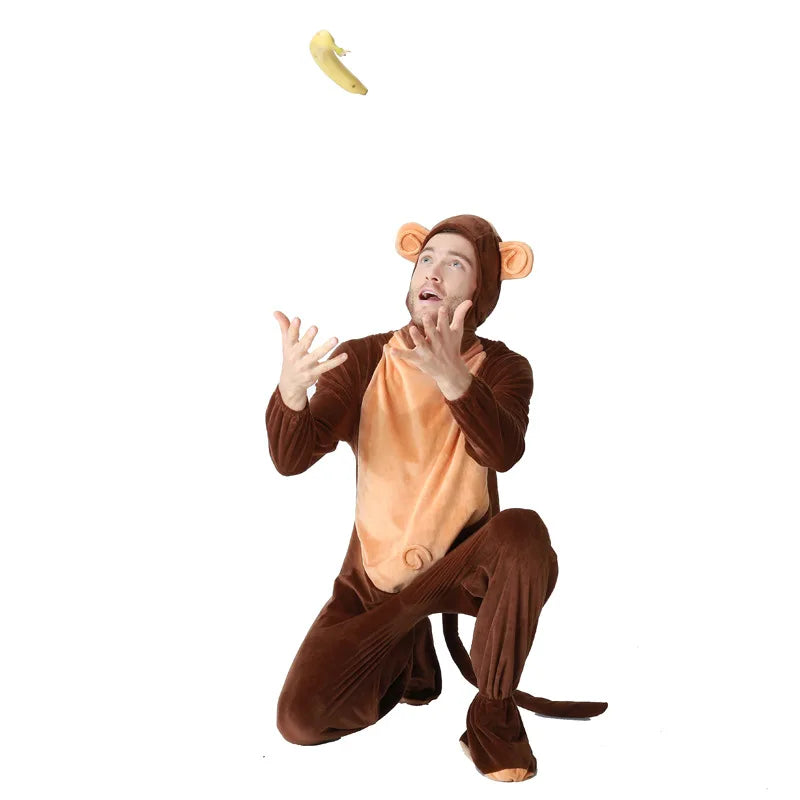 Déguisement Singe Adulte Marron