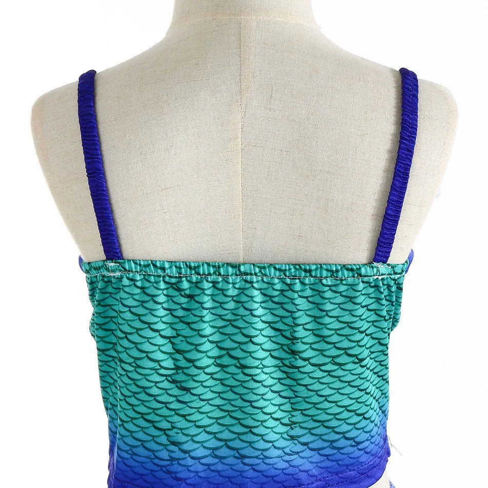 Déguisement Sirène Deux Pièces Avec Accessoires Haut Dos