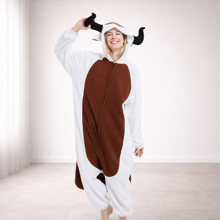 Déguisement Taureau Adulte Blanc et Marron