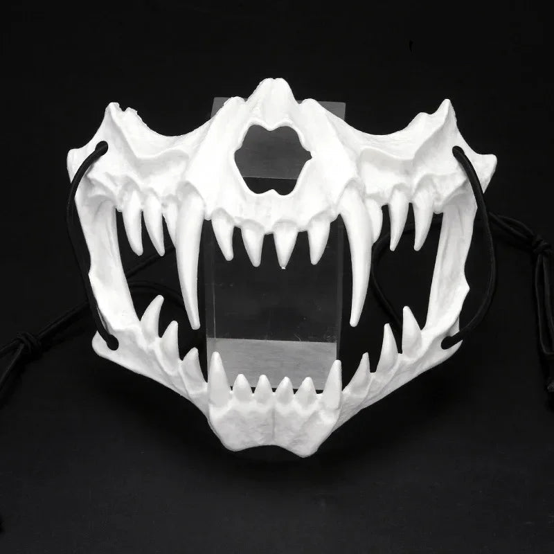 Demi-Masque Effrayant Blanc Durable