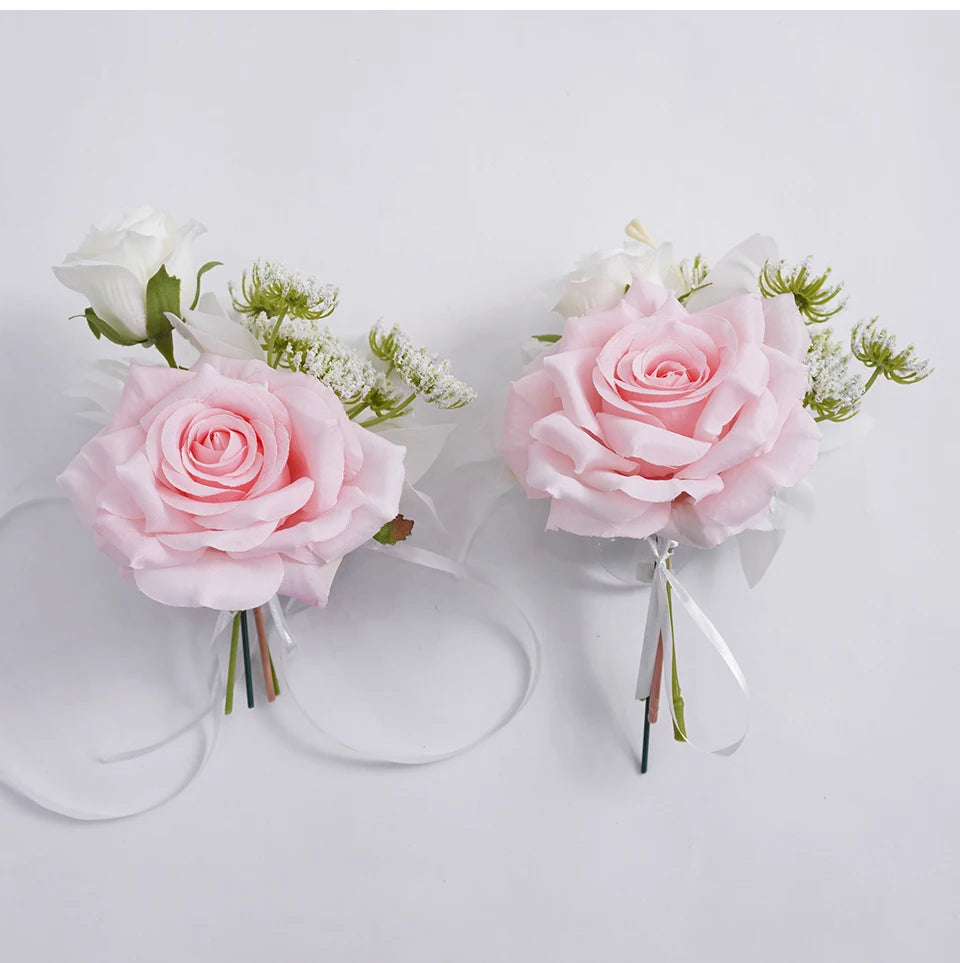 Double Fleurs de Rose Voiture Mariage Unique