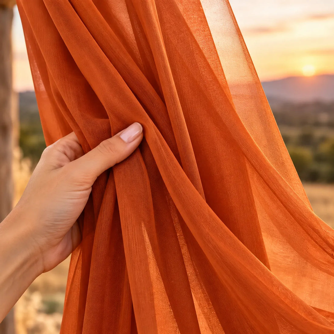 Drapé pour Arche Mariage Champêtre raffiné