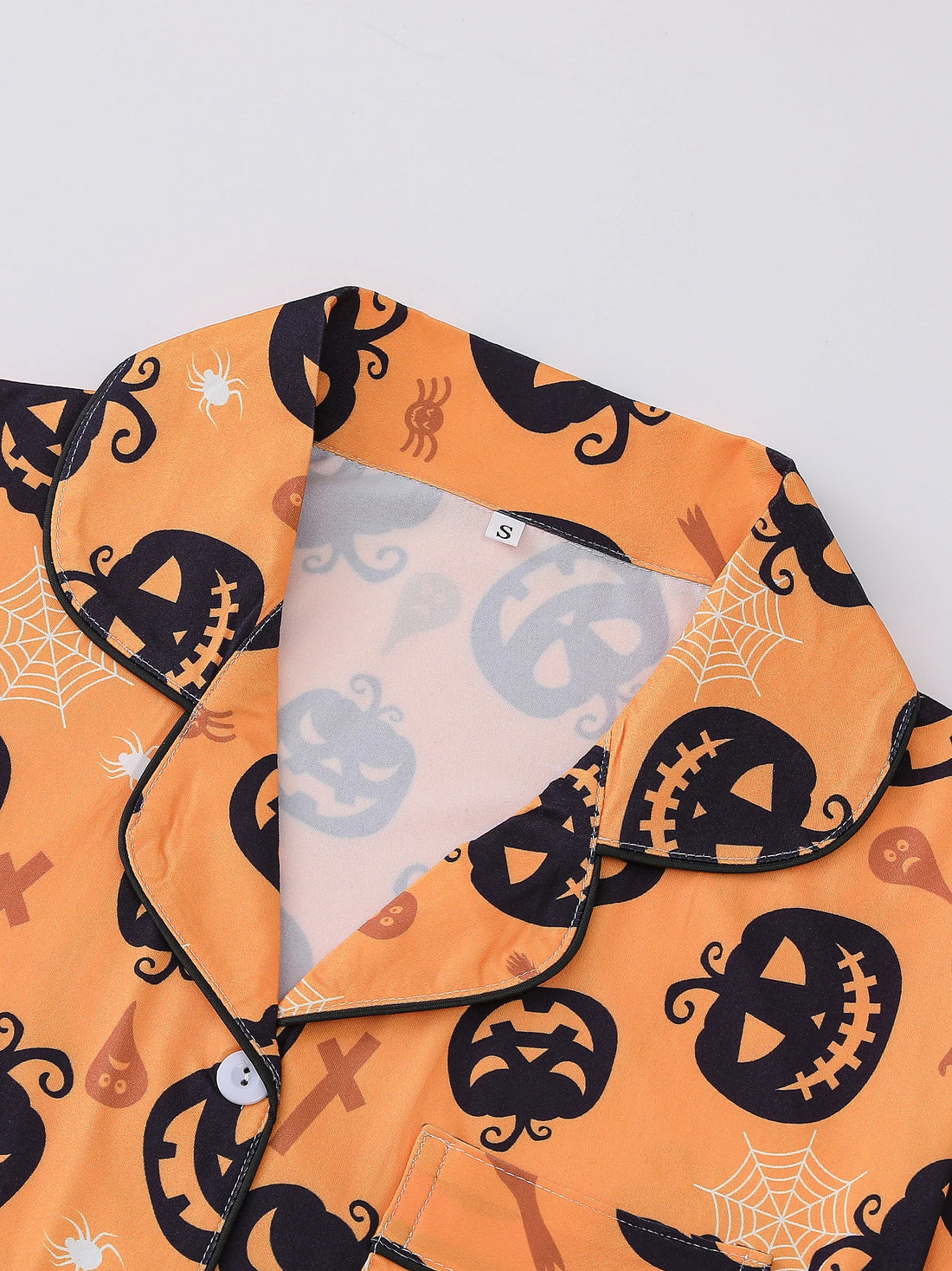 Ensemble Pyjama Orange Citrouille Femme  Orange
