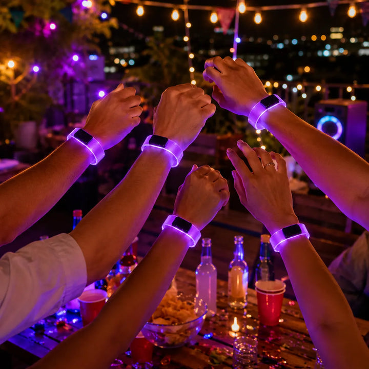 Ensemble de Bracelets Led Clignotant Roses