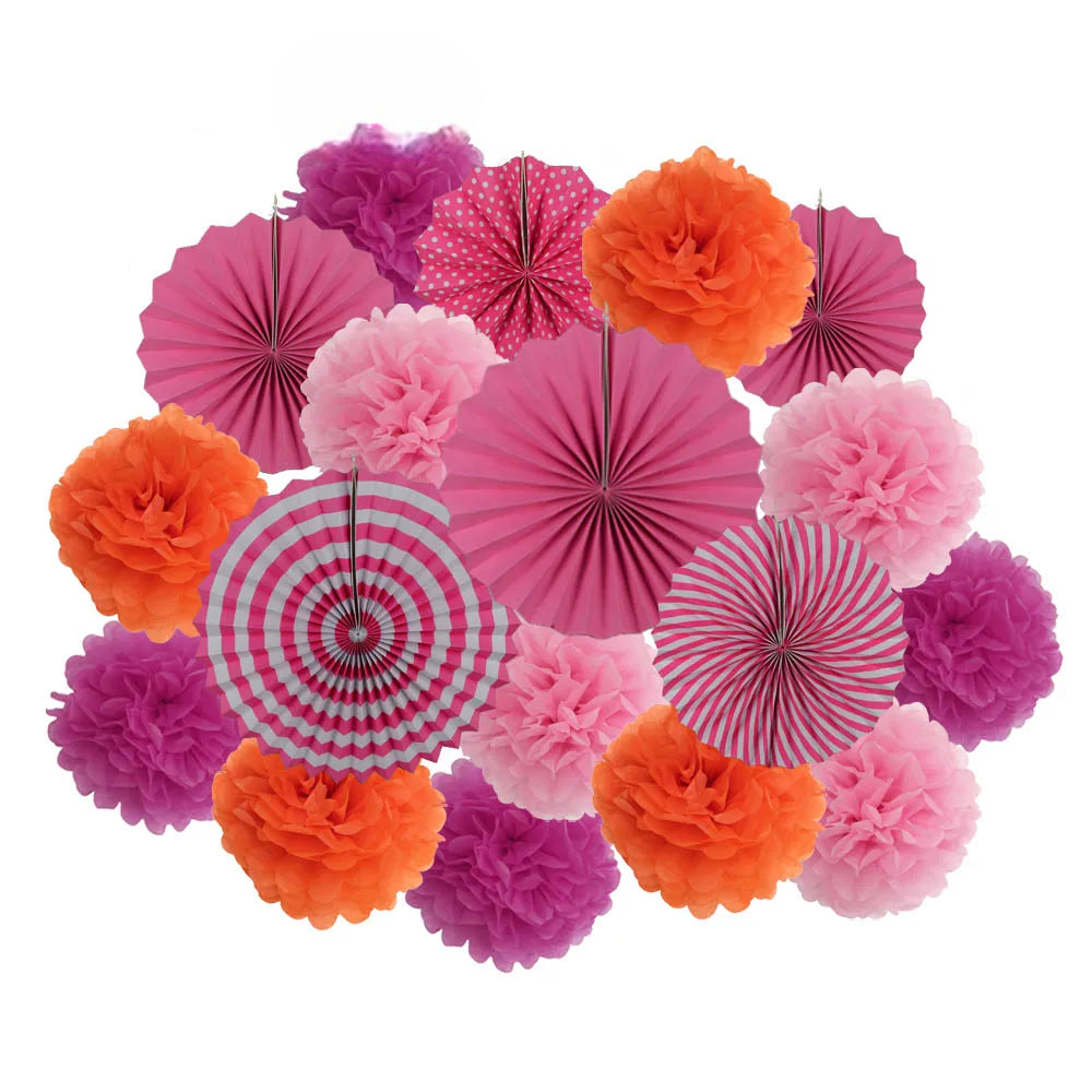 Ensemble de Pompons Déco Colorés Design