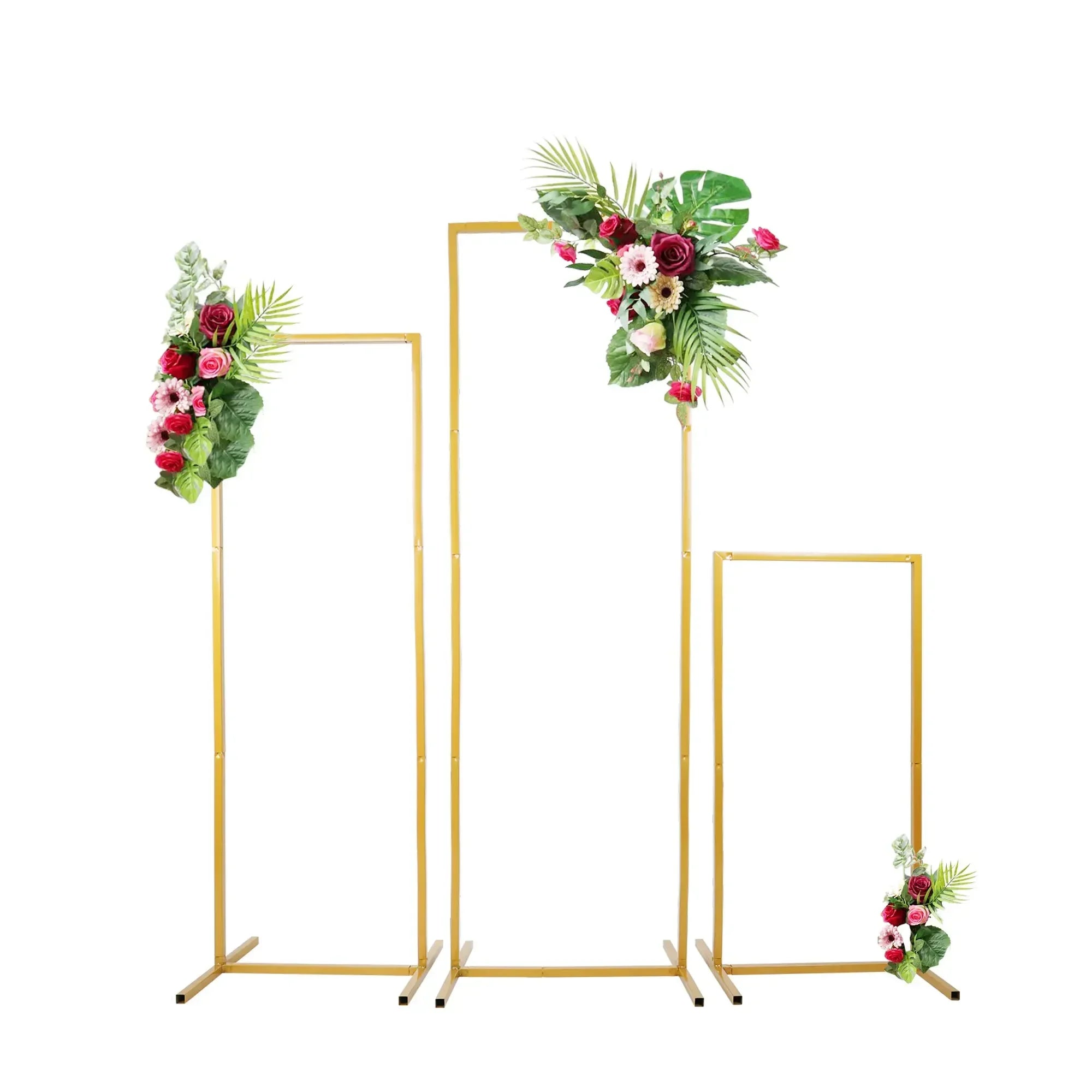 Ensemble de Supports Arc Mariage Dorés Chic
