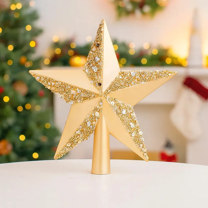 Etoile Sapin de Noël Champagne