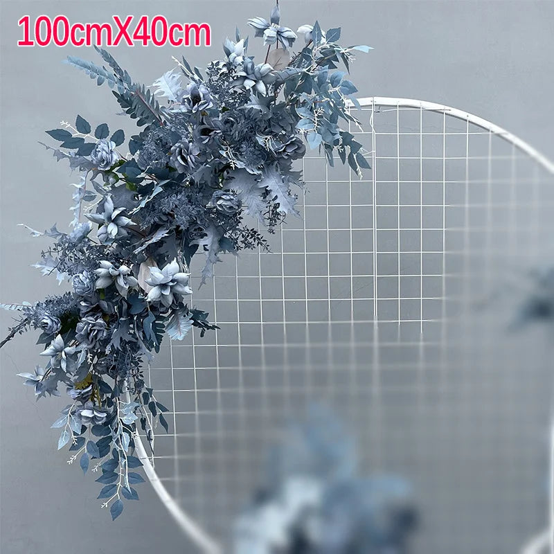 Fausses Fleurs Bleues Décoratives Pour Arches fraiches