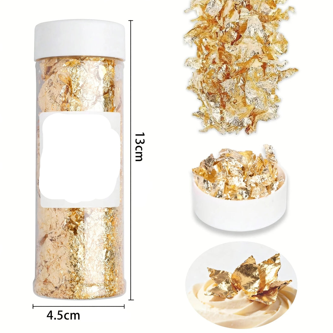 Feuilles d’or Dorées Pour Gâteau raffiné