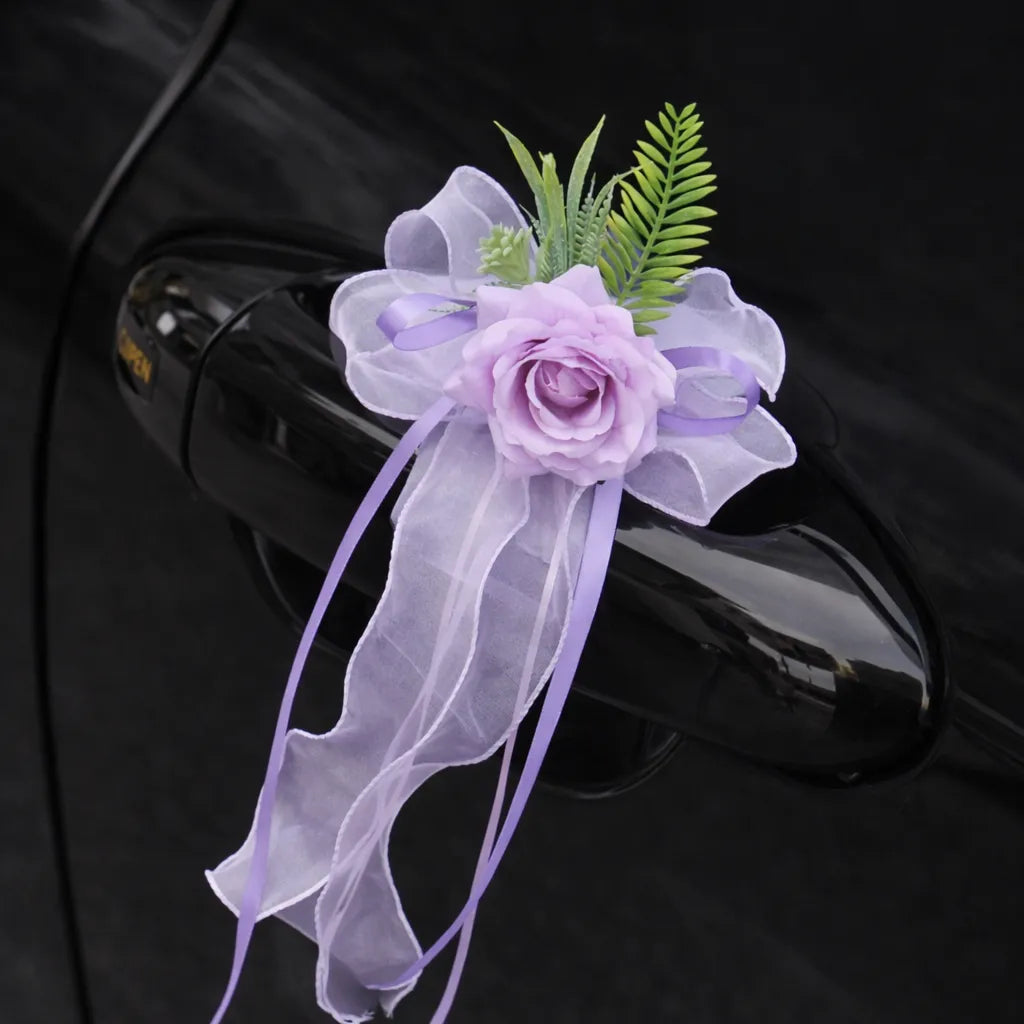 Fleur Artificielle à Ruban Véhicule Mariage sublime