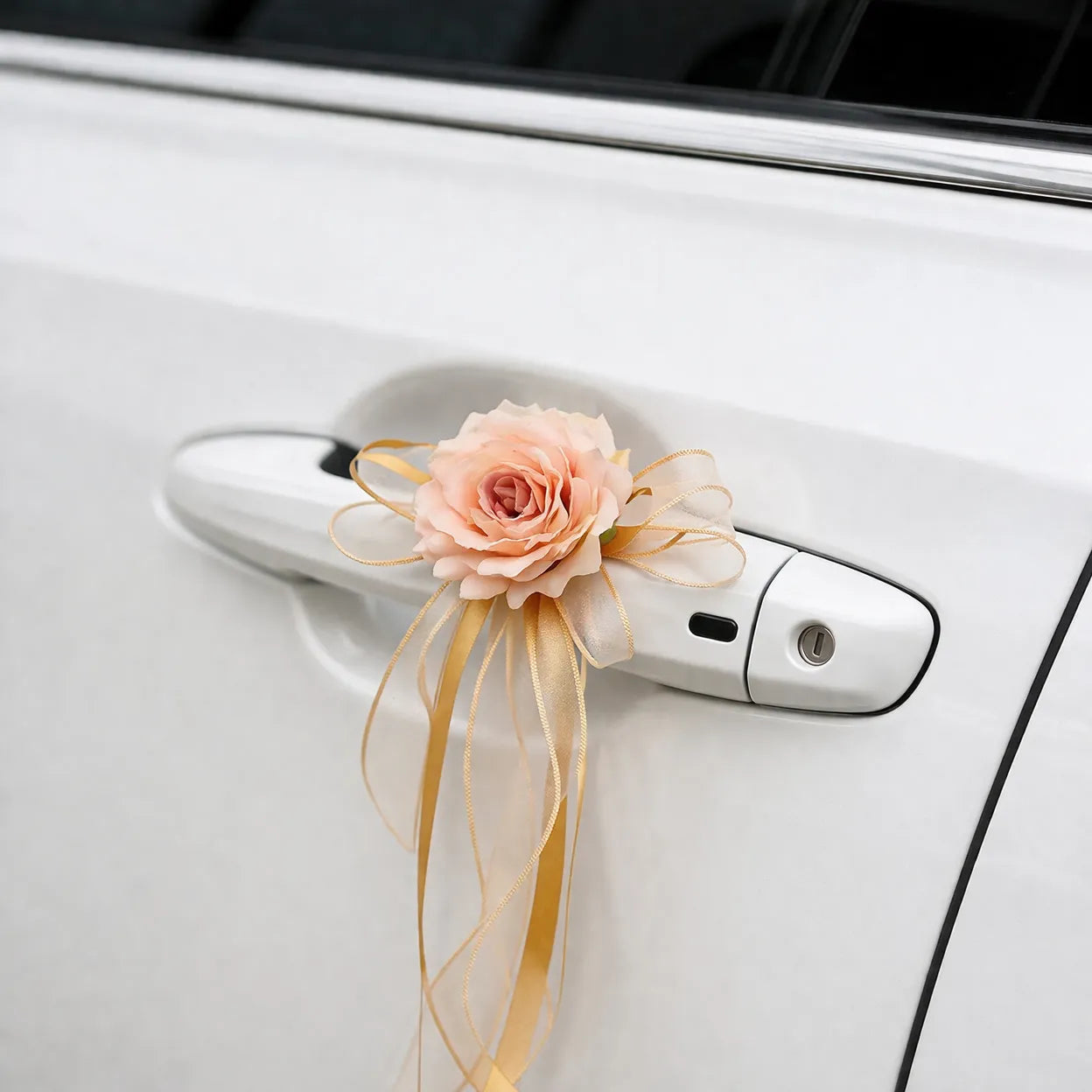 Fleur Champêtre Voiture Mariage sublime