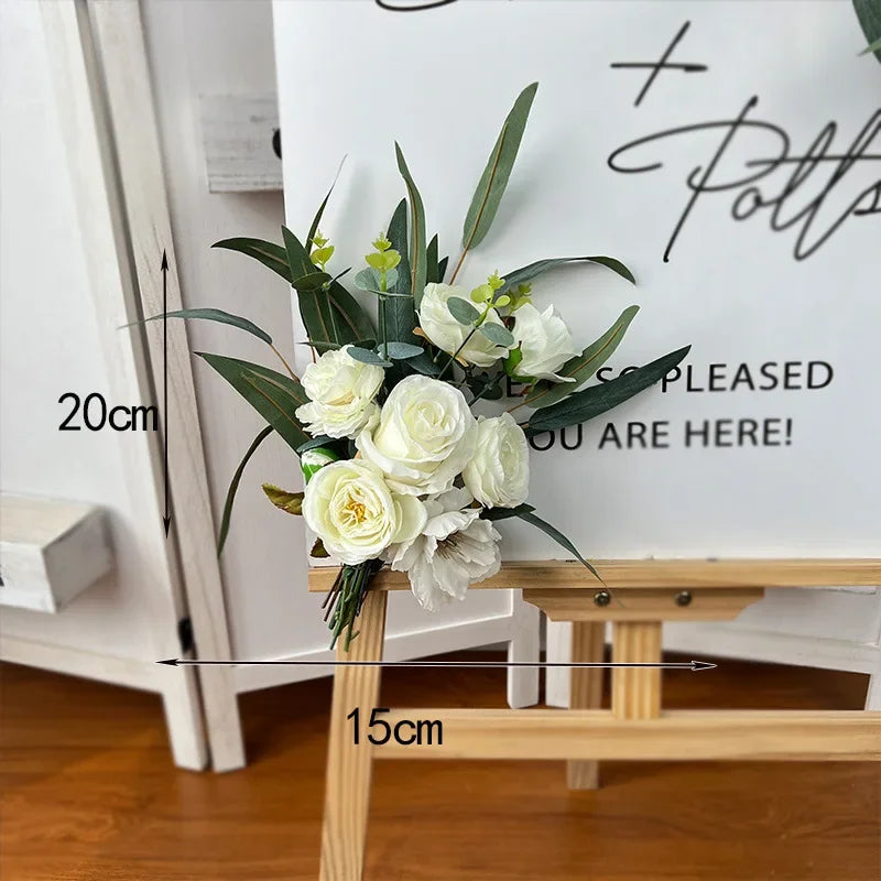 Fleurs Blanches à Feuilles Arche Mariage Petit