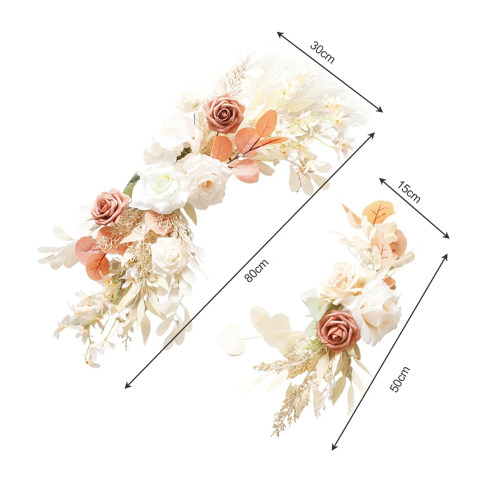 Fleurs à Pampas pour Arche Mariage