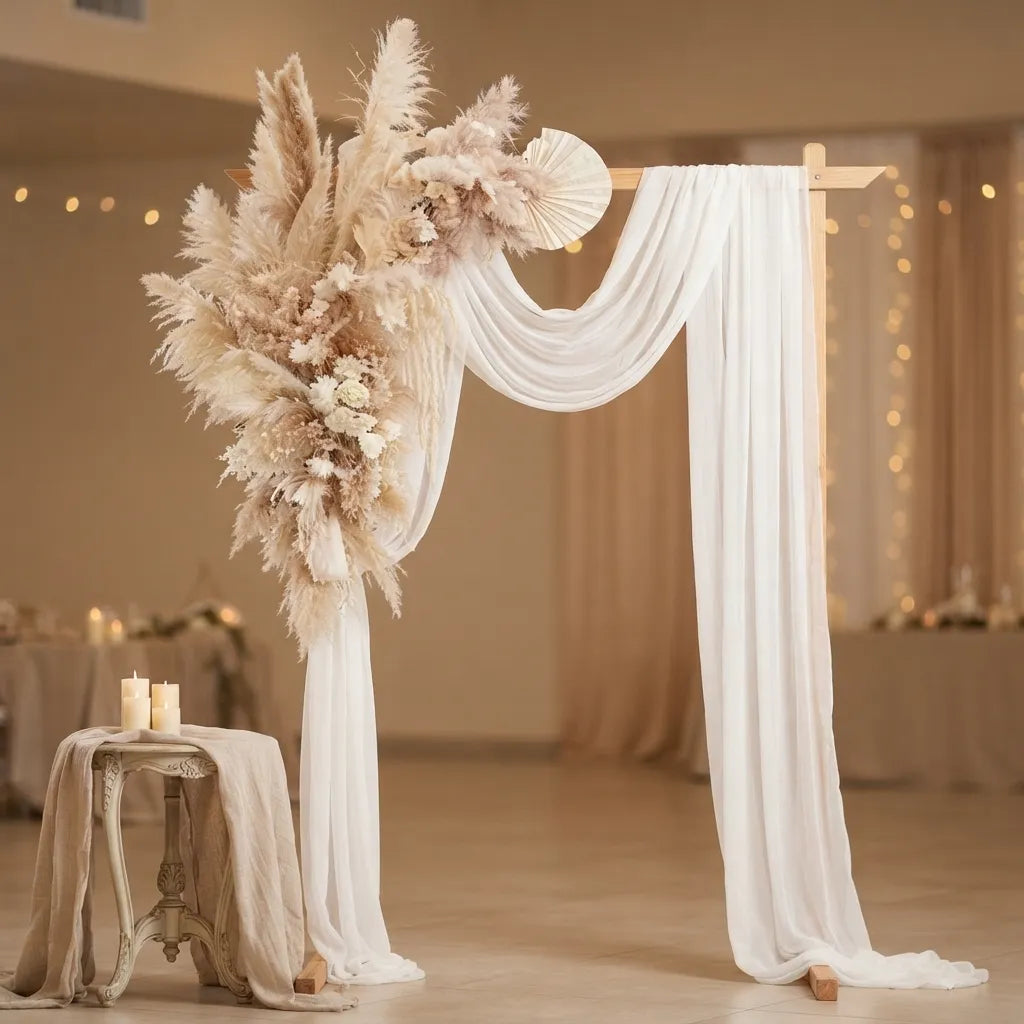Fleurs de Pampas pour Arche Mariage Sèche