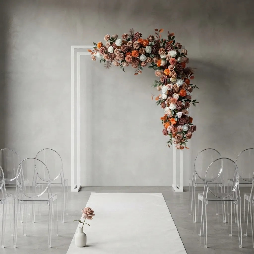 Fleurs de Roses pour Déco Arche Mariage Unique