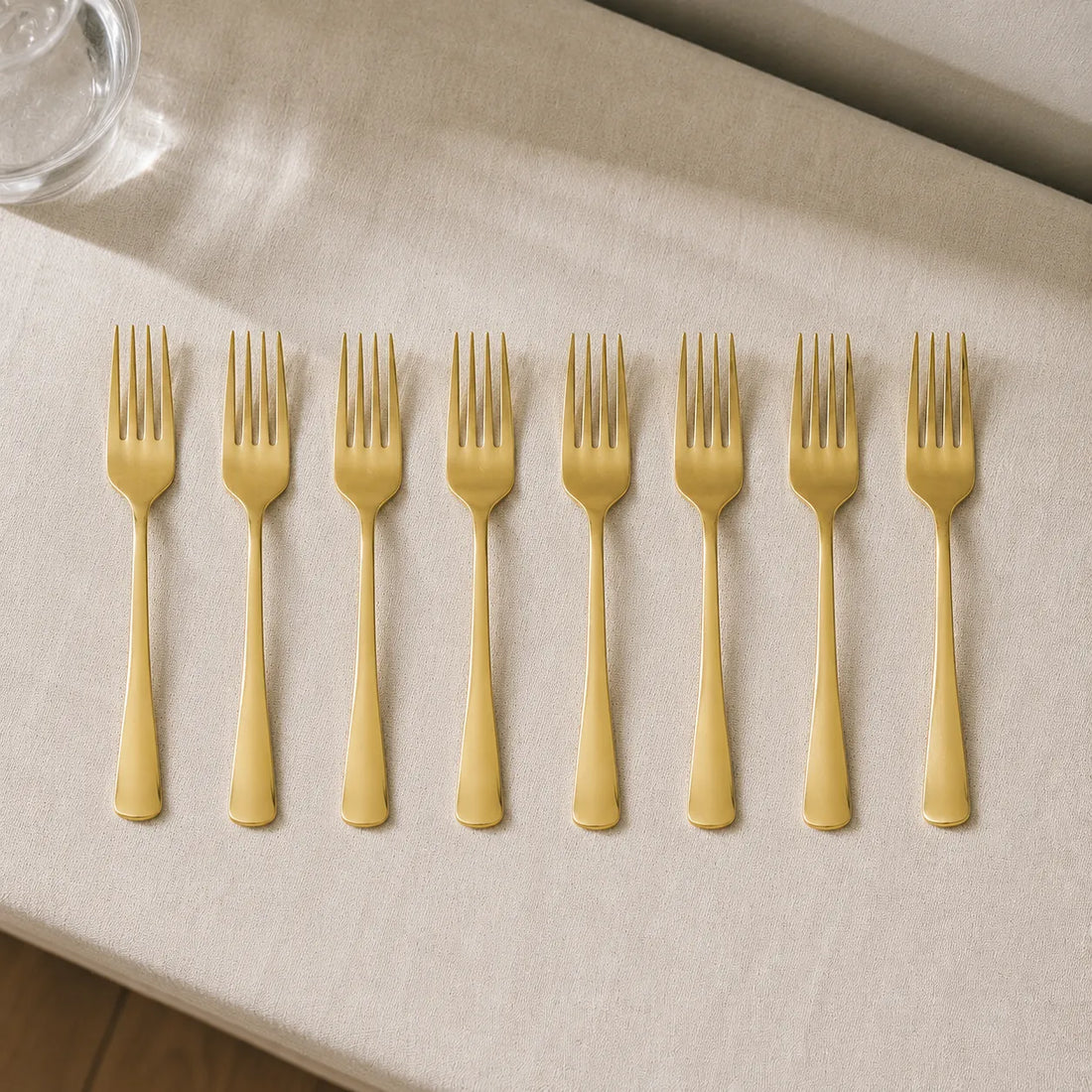 Fourchette Jetable Dorée Belle