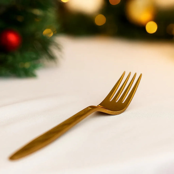 Fourchettes Jetables Dorées 1