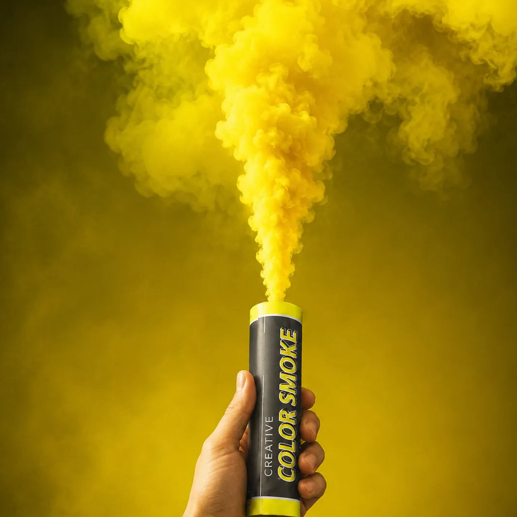 Fumigène à Main Jaune