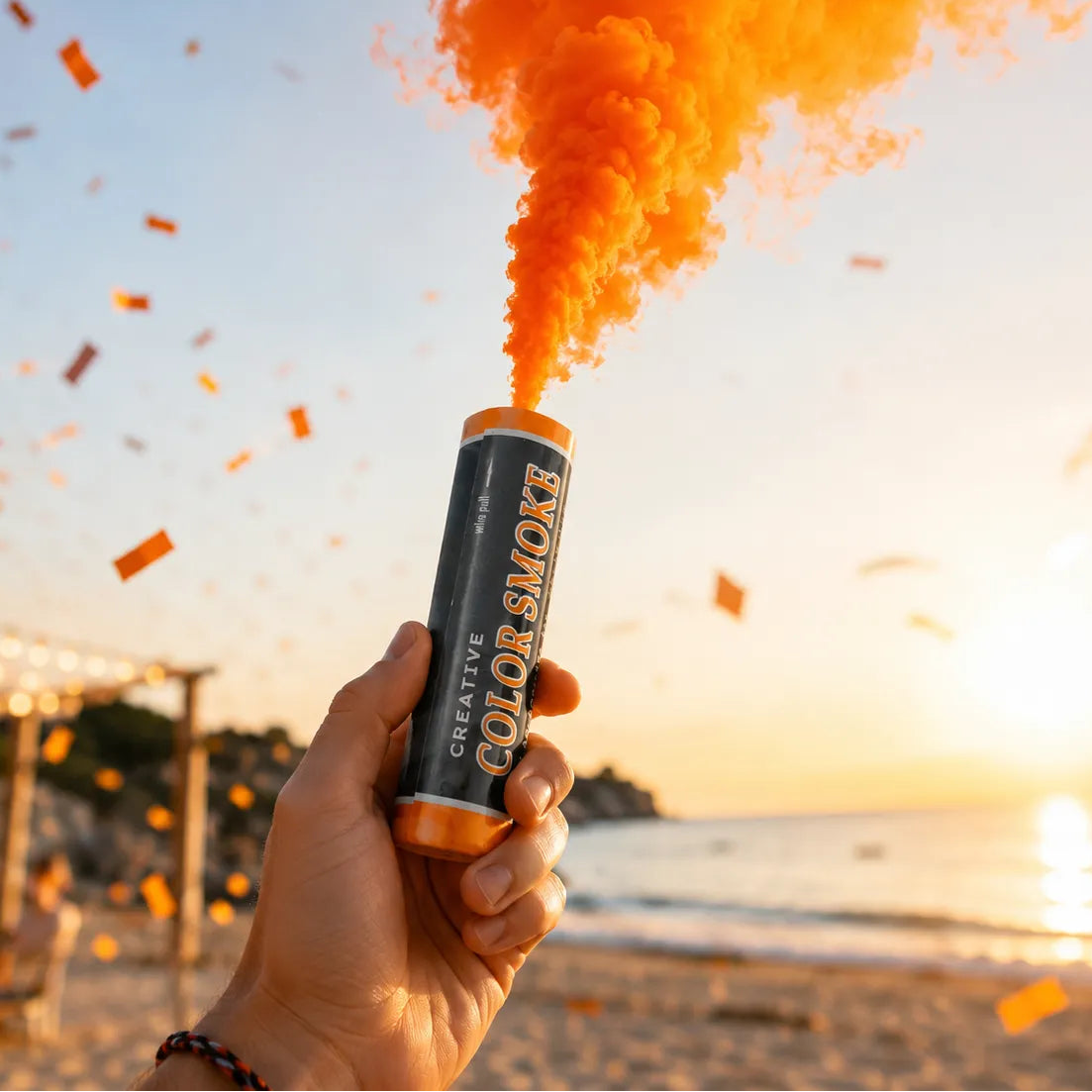 Fumigène à Main Orange