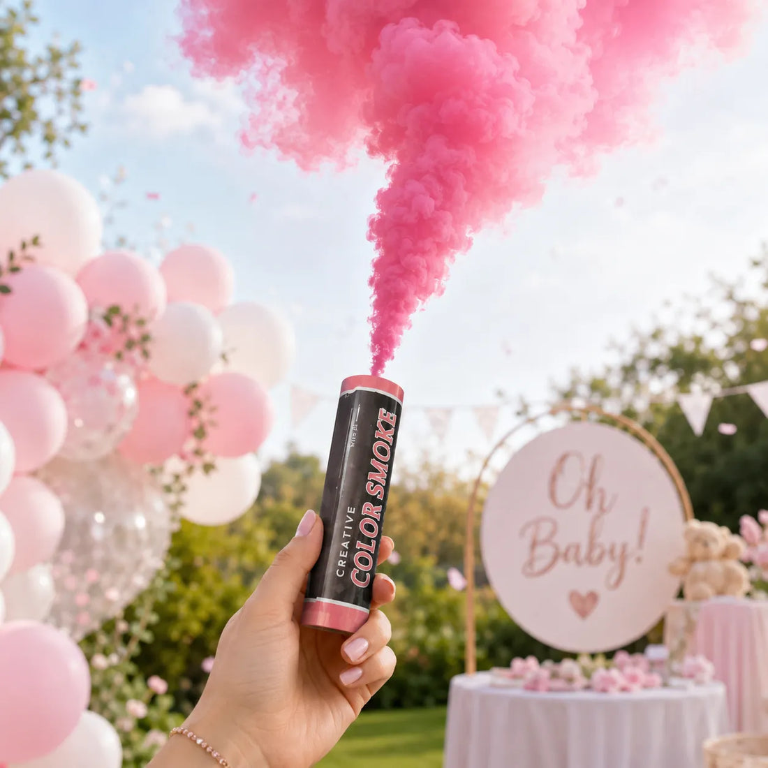 Fumigène à Main Rose
