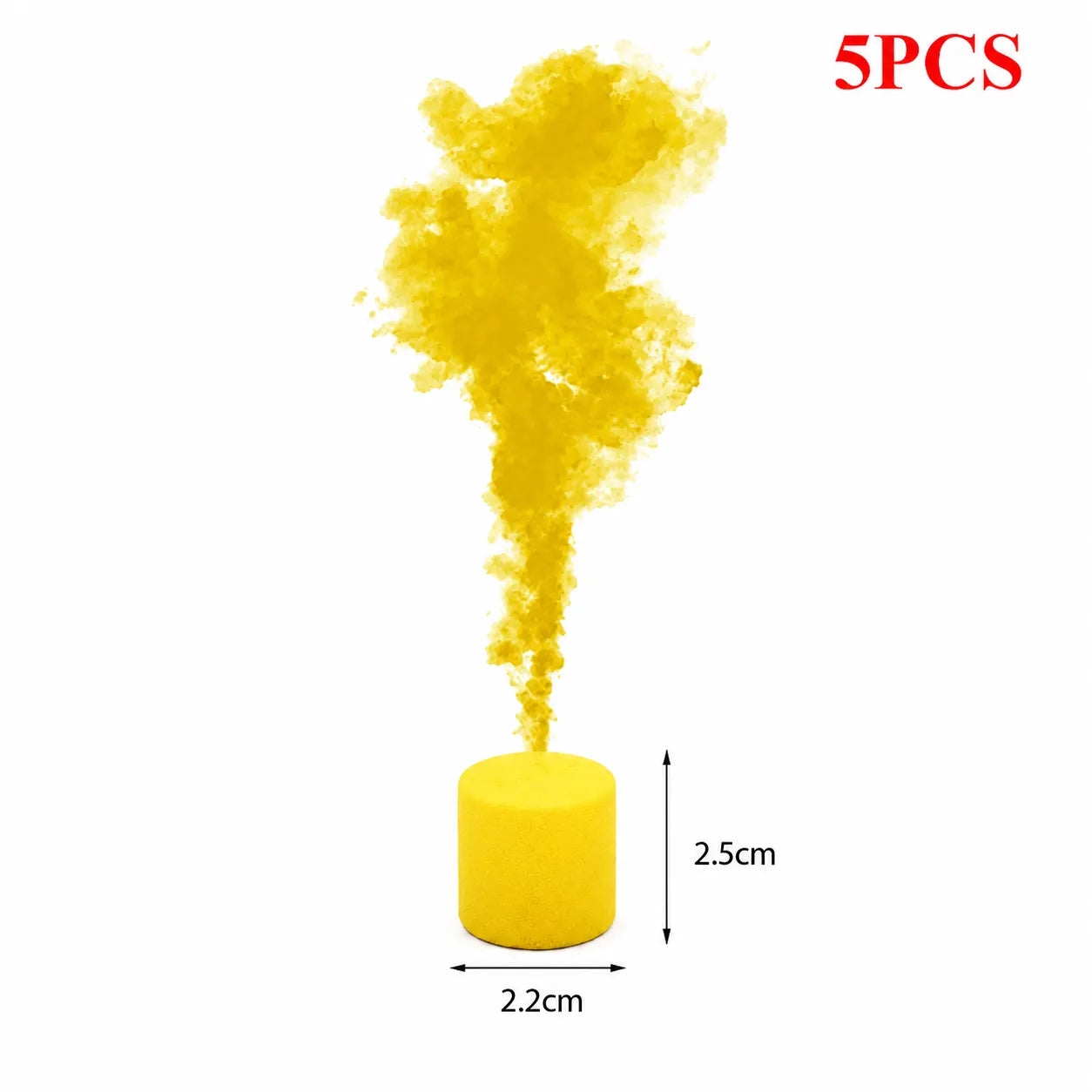 Fumigène de Sol Jaune Unique