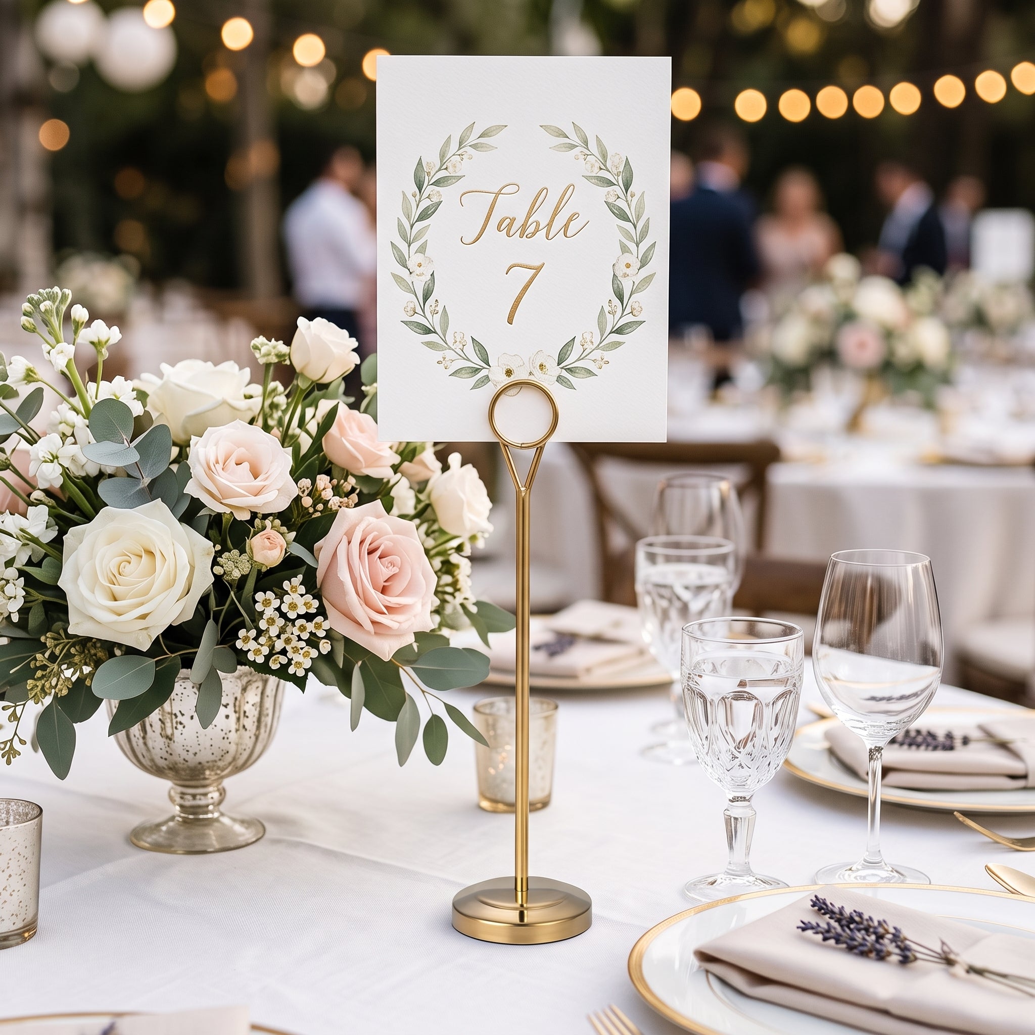 Support Numéro de Table Mariage