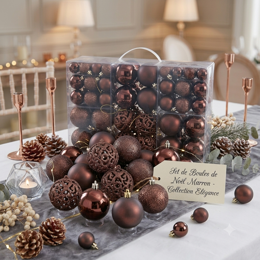 Boule de Noël Marron