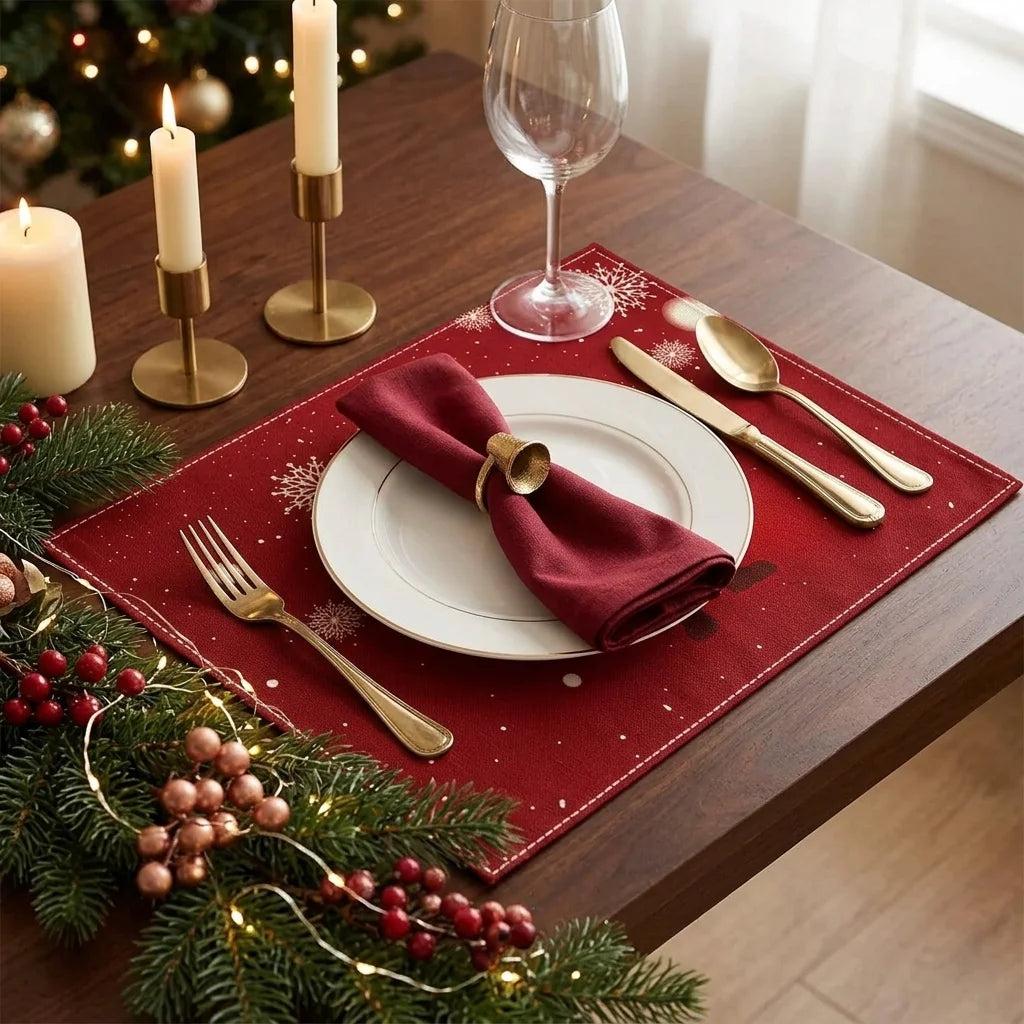 Set de Table Rouge Féérique