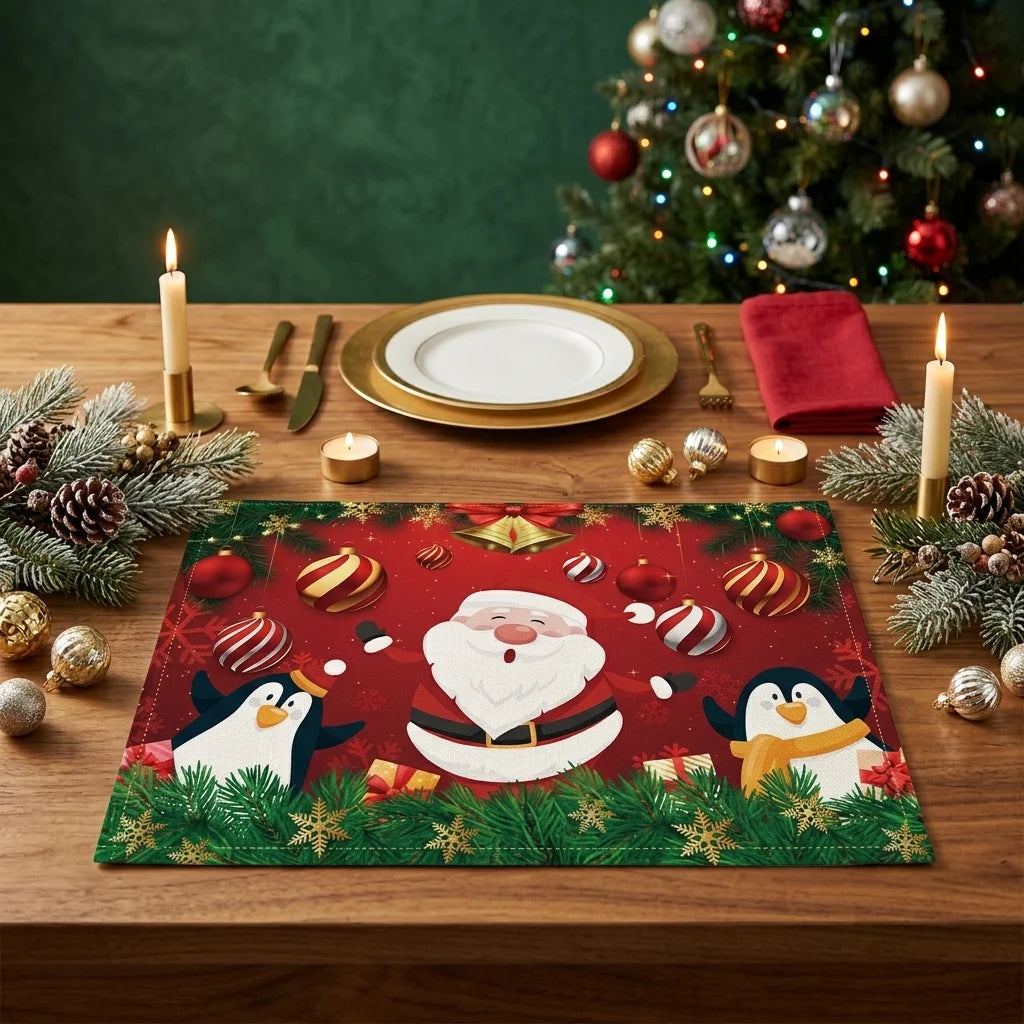 Set de Table Noël Rouge et Vert