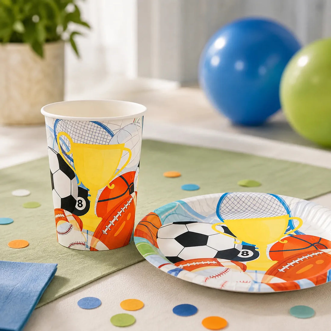 Gobelet Anniversaire Thème Sport Original