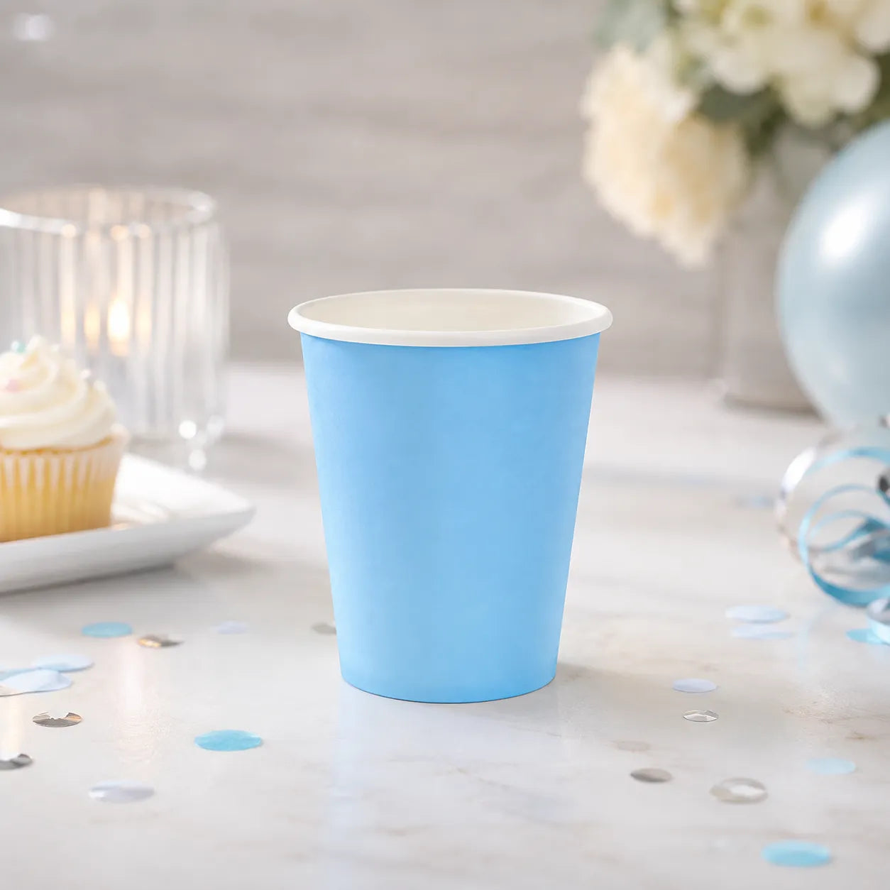 Gobelet Jetable Bleu Clair